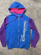 Disneyland Paris 30th Anniversary Fleece Jacket Zip Hoodie Blue Purple Rare
