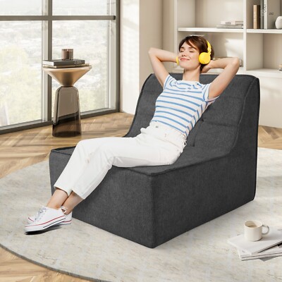 Floor Chair Sponge Sofa Chair Bean Bag Sofa Chair, Memory Foam