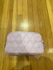 Vera Bradley Large Light Pink Cosmetic Pouch Nylon outside plastic lined inside — photo 3