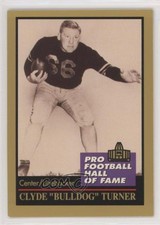 1991 Enor Pro Football Hall of Fame Clyde Bulldog Turner #142 HOF p4g