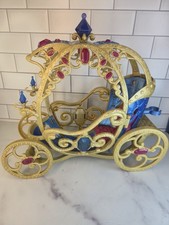 Disney Cinderella Golden Carriage 2014 Mattel Princess Coach No Horse EUC SHIPS