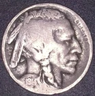 1914-S   BUFFALO NICKEL 5C , HARD DATE