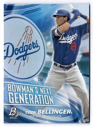 Cody Bellinger #BNG-CB — 2017 Bowman Platinum Next Generation baseball card