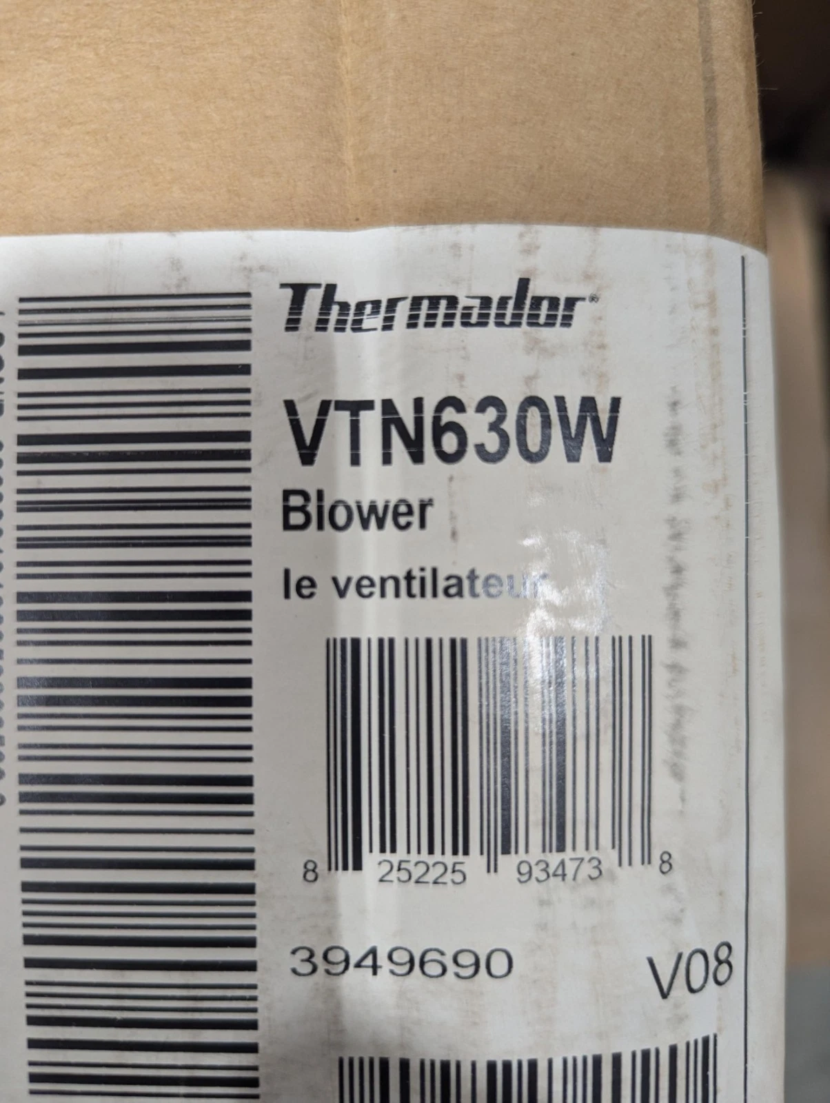 Thermador VTN630W 600 CFM Integrated Blower For Professional Series Range Hoods
Opens in a new windo