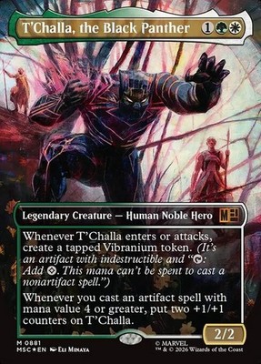 *MtG: T'CHALLA, THE BLACK PANTHER - Commander Marvel Super Heroes Mythic*