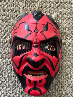 Star Wars Darth Maul Electronic TALKING Sith Helmet/Mask 2011 TESTED, WORKS
