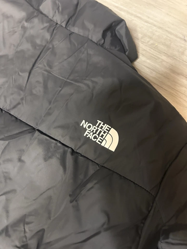 The North Face Nuptse Damen Daunenjacke Schwarz kurz Nylon Gr. S RV Logo - Bild 4 von 4