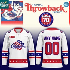 Custom Rochester Americans 70th Anniversary Throwback 2025-2026 Hockey Shirt