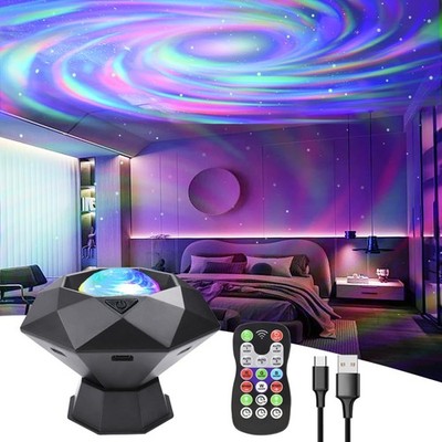Northern Galaxy Light Projector Star Night Light with Timer and Remote Contro...