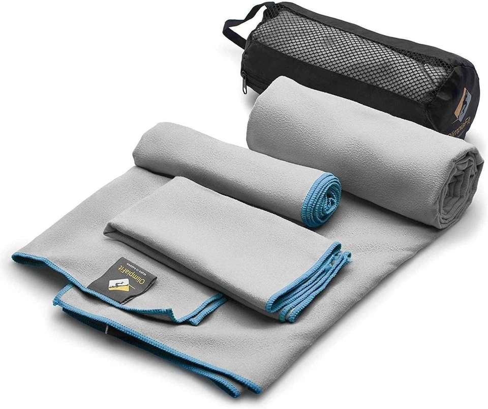 Quick Dry Towel Set: 3 Lightweight Microfiber Towels for Travel & Sports - Image 2 of 4