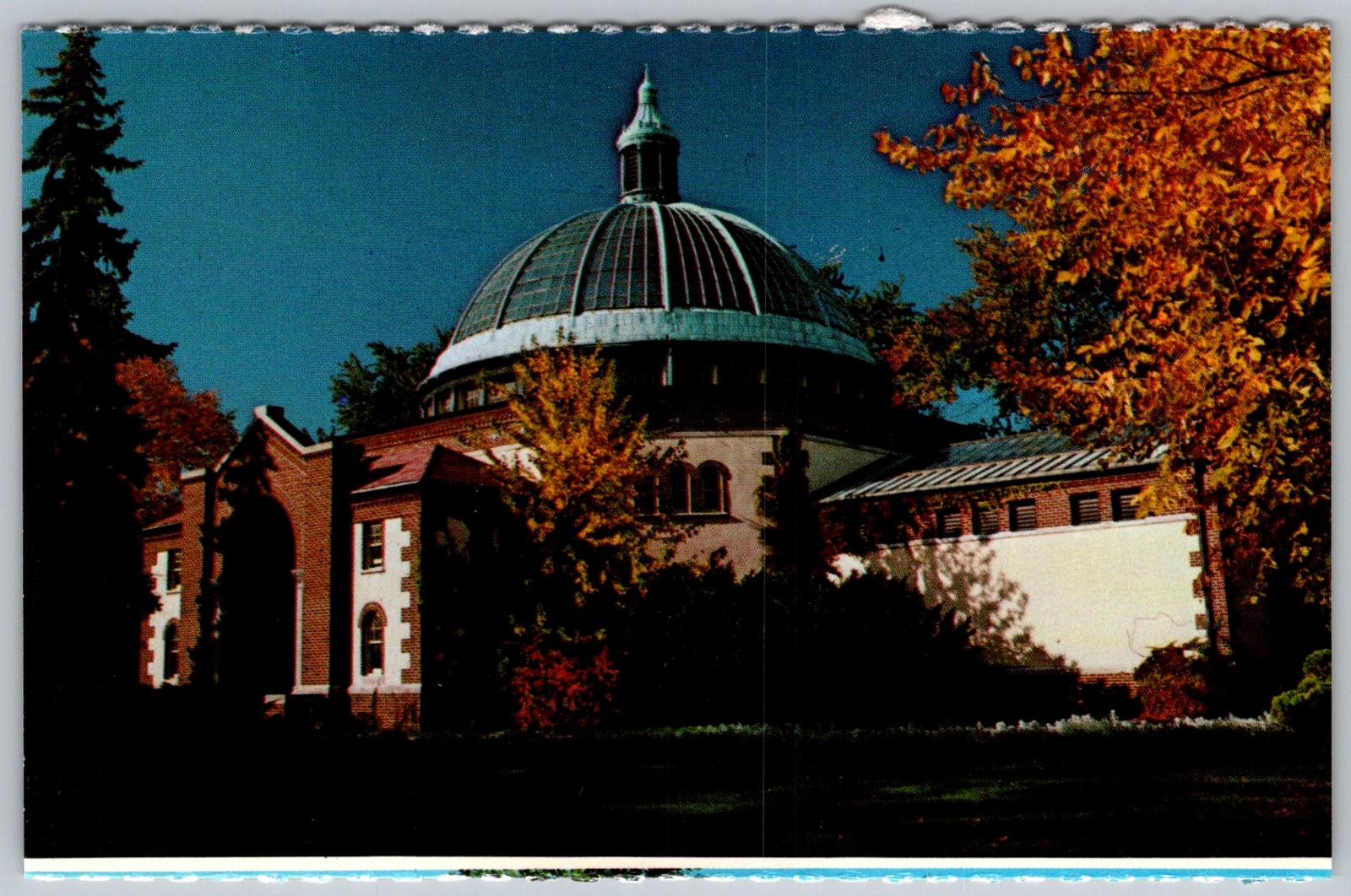 Vtg Postcard Detroit Zoo Bird House Royal Oak, MI 1950s