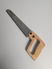 Vintage Keyhole Hand Saw with Hardwood Handle Retro Woodworking Shop Tool