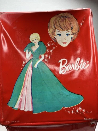 Vintage 1963 Barbie Doll Case W/2 Dolls & Lot of Clothing & Accessories