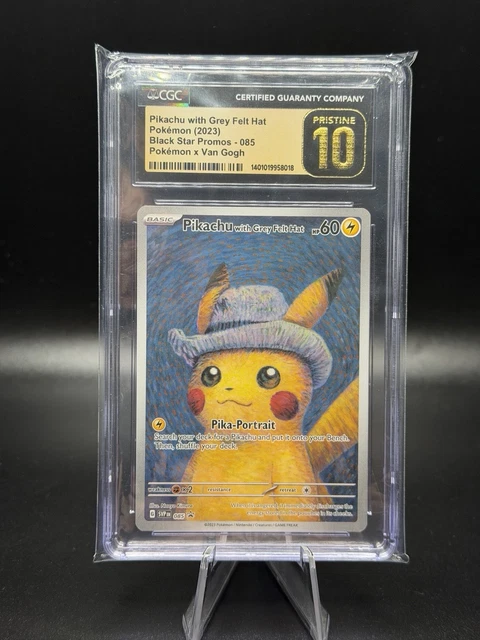 Pokemon - Pikachu with Grey Felt Hat Promo - SVP-085 - CGC PRISTINE 10