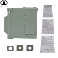 50A RV Power Outlet Box 125/250 V RV Receptacle Enclosed w/ Lock NEMA 14-50R