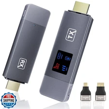 2025 Upgraded Wireless HDMI Transmitter and Receiver, 4K Decode 1