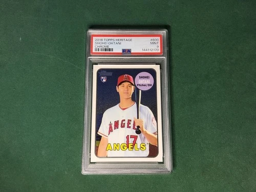 2018 Topps Chrome Heritage Chrome SHOHEI OHTANI Rookie Card #600 PSA 9 MINT RARE