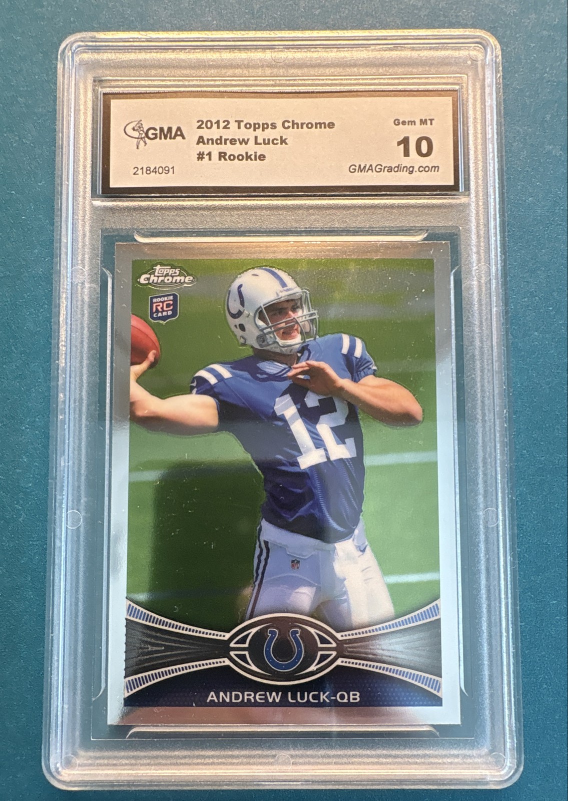 2012 Topps Chrome - Andrew Luck #1 Throwing Ball (RC)