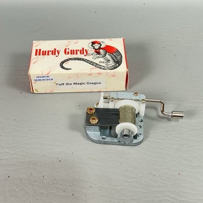Hurdy Gurdy  Music Box Hand Crank Instrument Puff the Magic Dragon