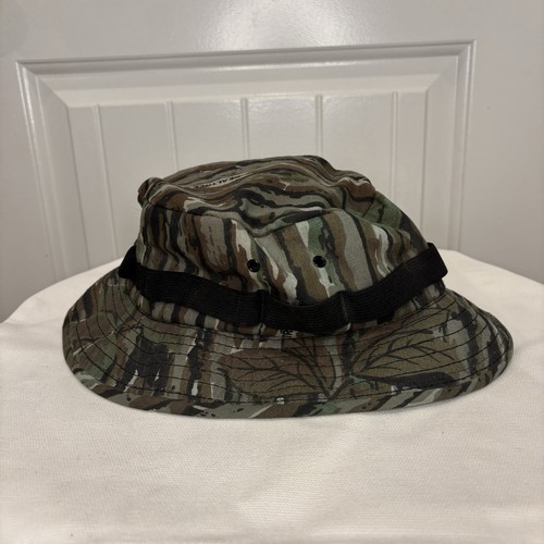 90s Vintage Realtree Camo Bucket Hat Hunting Streetwear USA Made X-Large
