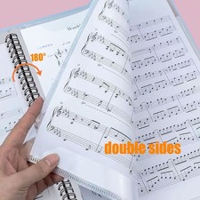 Sheet Music Folder, 60 Pockets Fits Letter Size 8.5X 11 Inches, Allow Annotat...