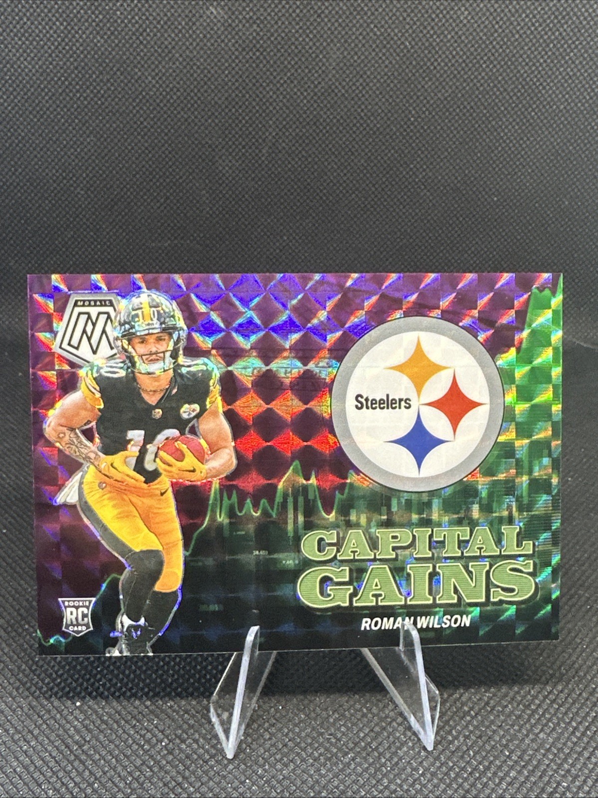 Roman Wilson Panini Mosaic Capital Gains #1 Purple