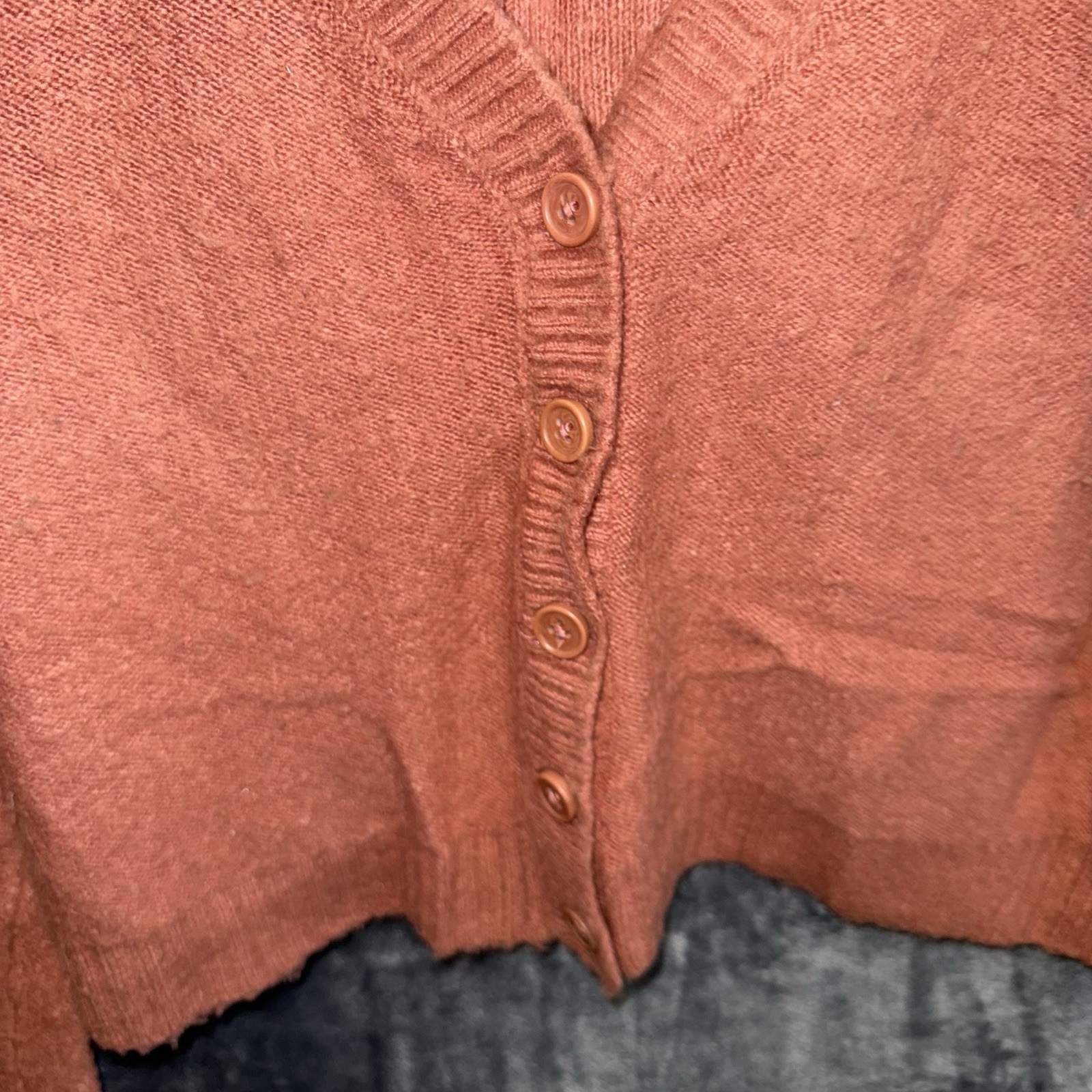 American Eagle Pink Buttoned Knitted Cropped  Coz… - image 2