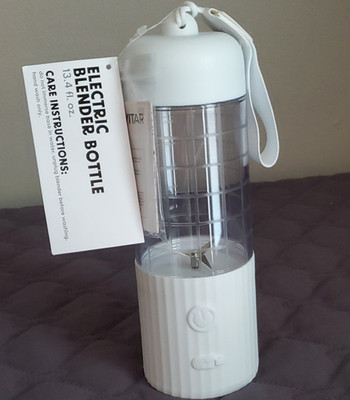 Vitamix Electric Bottle Blender Portable Handheld Battery 13.4oz White/Clear