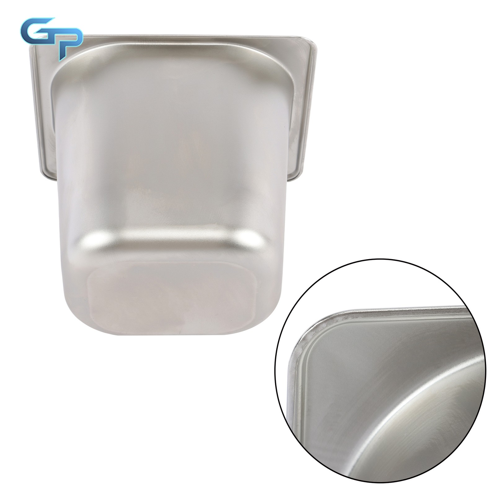 4 Pack 1/6 Size 6 Inch Deep Stainless Steel Hotel Pans - Commercial Food Pans