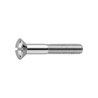 Din 964/ISO 2010 Linsensenkkopfschraube M5X20 Messing Vernickelt Schlitz 100 Stk