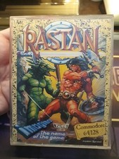 RASTAN X COMMODORE 64 ORIGINAL GAME CASSETTE C64 GAME IMAGE TAITO image