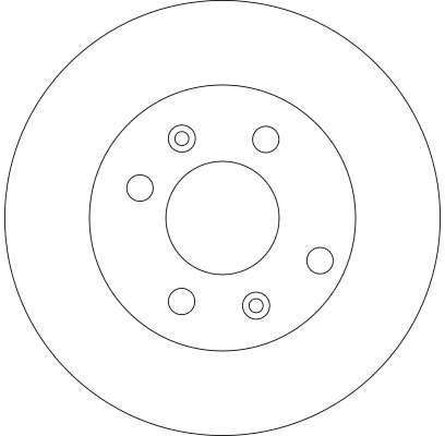 Disque de frein TRW DF4409 en fonte pleine haute performance thermique