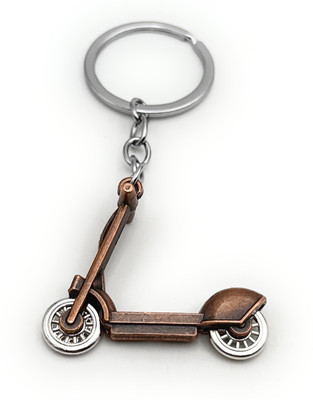 Schlüsselanhänger Scooter Roller 3D aus Metall Bronze