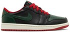 Womens Air Jordan 1 Retro Low OG - B.ack/Gorge Green-Varsity Red (Size 6.5)