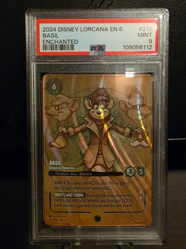 Basil - Disguised Detective graded PSA 9 for sale on eBay