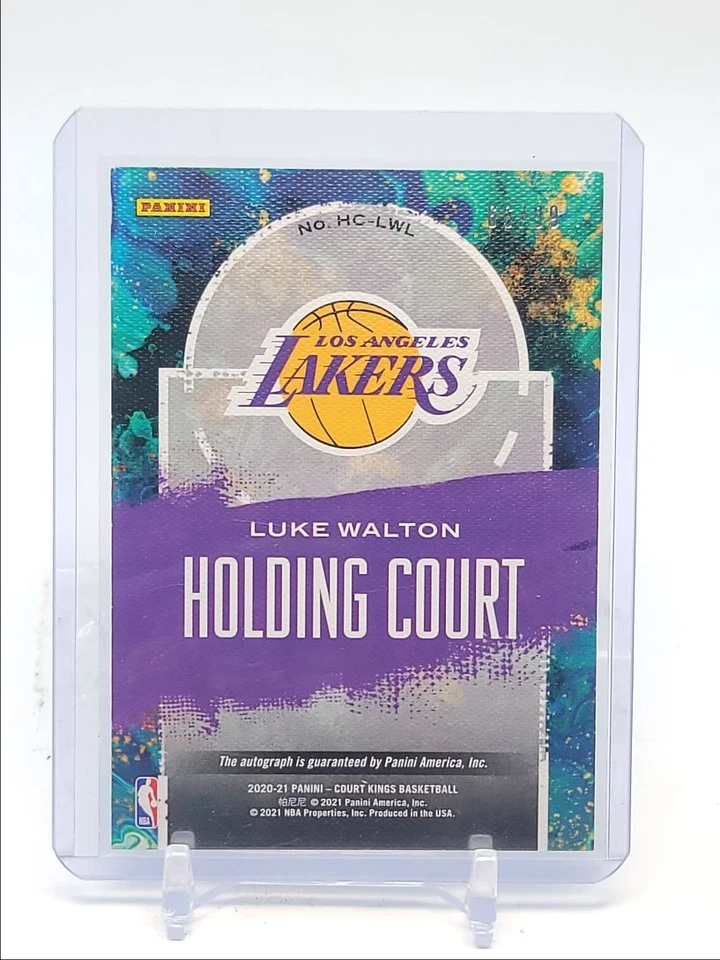 LUKE WALTON 2020-21 COURT KINGS HOLDING COURT SIGNATURES AUTO /99 Q5668 - Image 2 of 2
