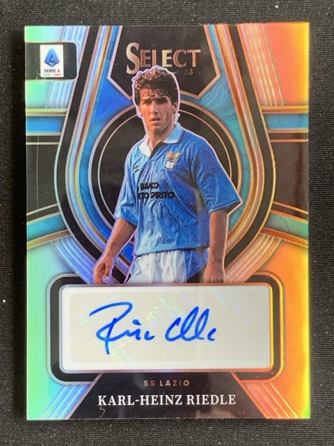 Karl-Heinz Riedle 2022-23 Panini Select Serie A Signatures Silver Auto #SS-KHE