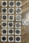 Complete Set of 19 Canadian Nickel Dollar Coins from 1968 to 1986 Good condition