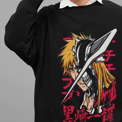 Bleach Anime Sweatshirt Ichigo Bankai Sweater Zaraki Manga Yhwach Aizen Pullover