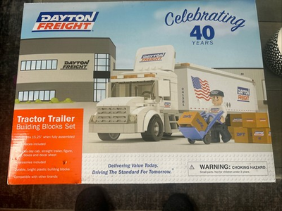 #ad Lego 40th Dayton Freight Tractor Trailer Building Blocks New Sealed Rare $65.00
