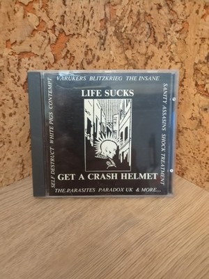 Life Sucks - Get A Crash Helmet V/A CD Punk Streetpunk HC Retch 1993