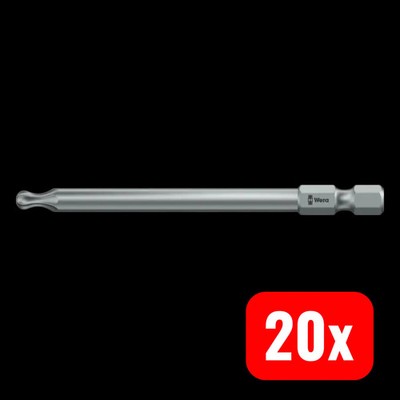 Wera Torx Bit Schraubendreher Innen TORX T 10 Werkzeugstahl Kugelkopf 20 STÜCK