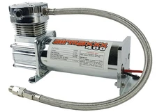 400 Chrome Air Ride Suspension Compressor – 200 PSI | 12V | Single Unit