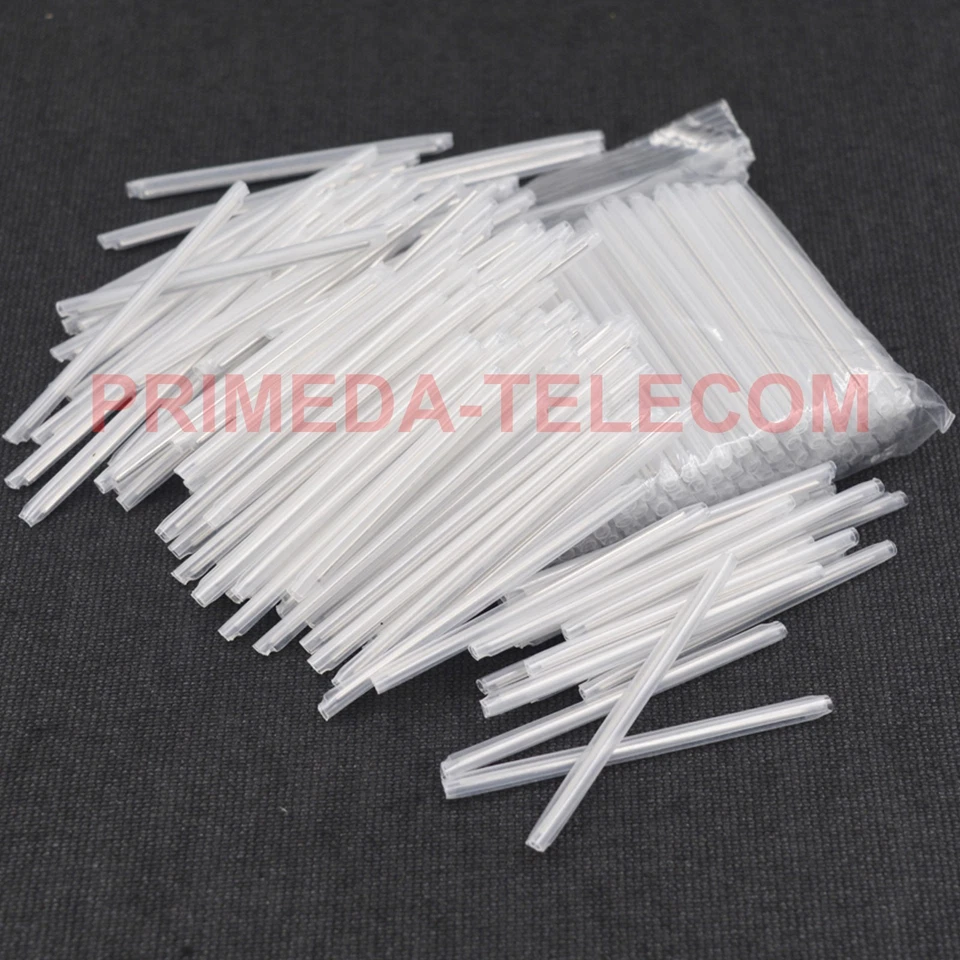 1000PCS Fiber Optic Fusion Splice Protection Sleeves Heat Shrink tubing Clear - Image 2 of 4