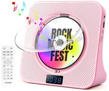 Desktop CD Player with Speakers, Bluetooth CD Player with Hi-Fi Stereo Sound,...