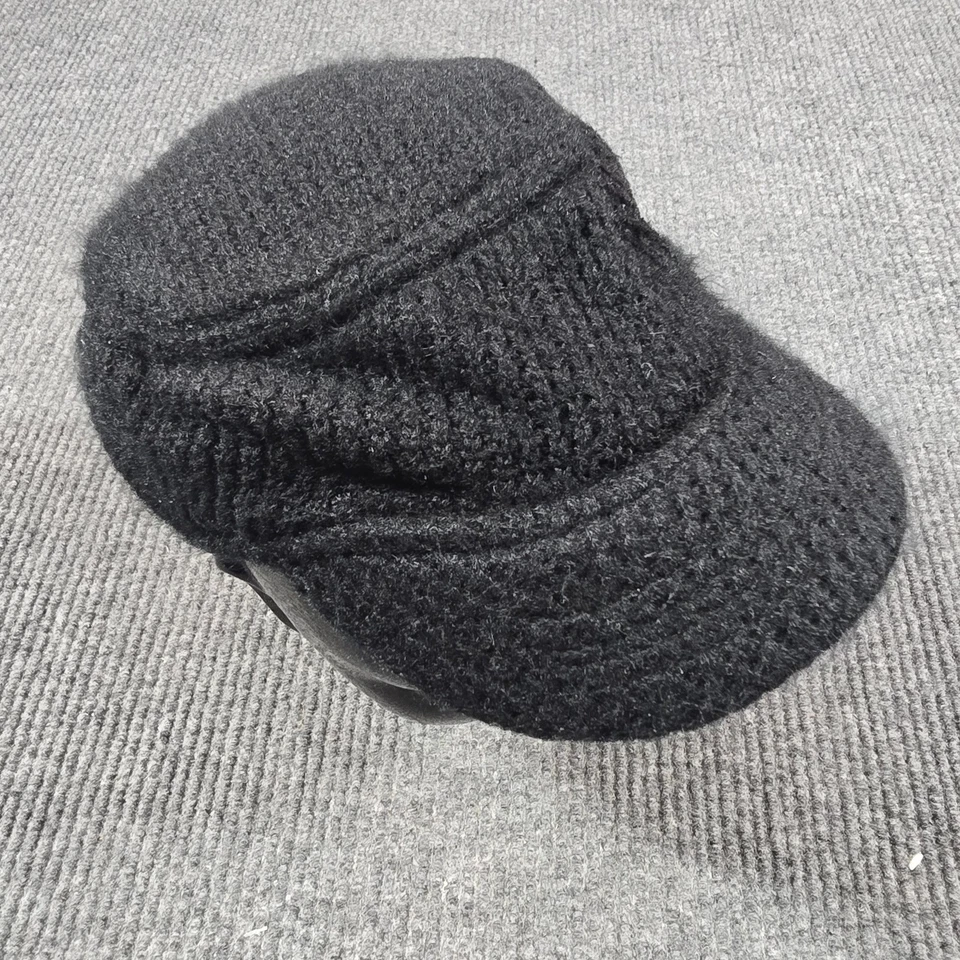 Gorra de Colección Años 90 Quiksilver Escuadrón Gorra Mujer Ajustada Negra Tejida Militar Y2K Foto 2 de 4