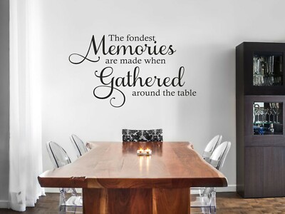Fondest Memories Wandkunst Aufkleber, PVC Aufkleber, moderner Transfer, Zitate