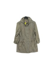 Mantaray Women's Coat Uk 10 Green 100% Cotton Overcoat
