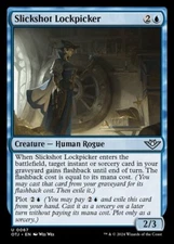 MTG Outlaws of Thunder Junction *FOIL* U Slickshot Lockpikker #0067