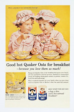 Quaker Oats ad vintage 1960 Mothers Oats  bre...